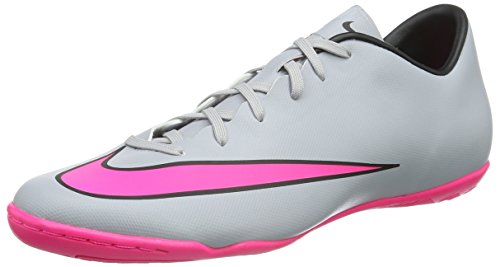 Nike Men s Mercurial Victory V IC Wolf Grey/Hyper Pink/Black/Blk Indoor Soccer Shoe 8.5 Men US