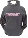 Womens hoodie navy M(12-14) 'Wanted dangerously handsome guy must like horses and be extremley rich, reply to above...'