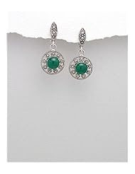 Marcasite Earrings In 92.5 Sterling Silver