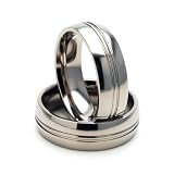New 6mm Titanium Ring w/ Comfort Fit Band 100's of Sizes & Styles Available