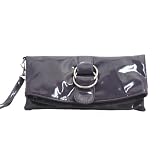 Small Fold Over Fashion Clutch Bag Purpleby Minerva Collection