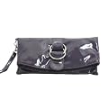 Small Fold Over Fashion Clutch Bag Purple