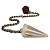 Quartz Pendulum 09 Rudraksha Seed Gunmetal Reiki Energy Crystal Healing