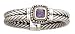 925 Silver & Amethyst Bracelet with 18k Gold Accents