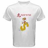 Men's Customized BANKNOTES BIG CAT BIG CATS CARTOON 100% Cotton White T-shirt