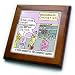 Do A Chicken Have Lipstick - 8x8 Framed Tile