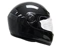 TMS Black Carbon Fiber Full Face Motorcycle Helmet Street DOT (Large)