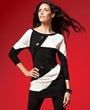 INC International Concepts Petite Sweater, Colorblocked Tunic with Sequins Multi P/M