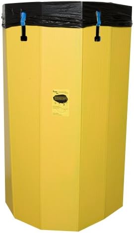 Bagger Bin (TM) Pop Open Trash Bag Holder,contractor's , extra large, yellow for 55-gal bags