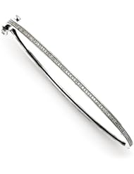 Sterling Silver Diamond Bangle, Best Quality Free Gift Box Satisfaction Guaranteed