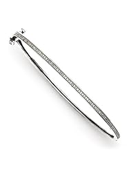Sterling Silver Diamond Bangle