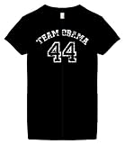 Women's President Barack Obama T-Shirt (Team Obama 44) Womens Fashion Cut Black Shirt; Great Gift Ideas for Women, Ladies, Misses, Juniors, & Teens (Collectible Novelty Items)
