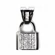STERLING SILVER MEN'S PENDANT W/CZ 59mm - Lock