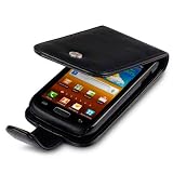 SAMSUNG GALAXY W I8150 HANDY LEDER TASCHE CASE H�LLE IN SCHWARZ, QUBITS RETAIL VERPACKUNGvon "QUBITS"
