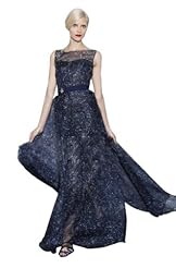 Crystal Beaded Lace Applique Crystals Chiffon/Taffeta/Tulle Bridesmaid Dress/Prom Dress 