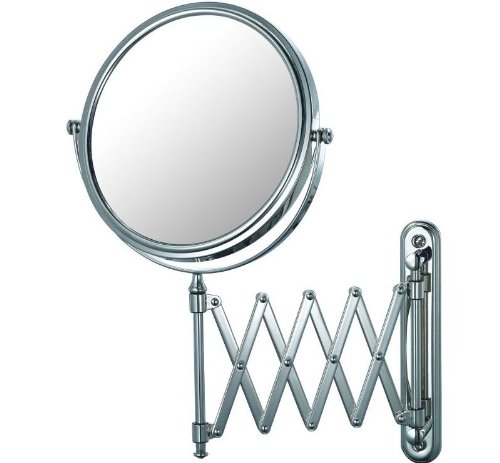 Mirror Image 23345 Extension Arm Wall Mirror with Chrome Frame, 7.75-Inch