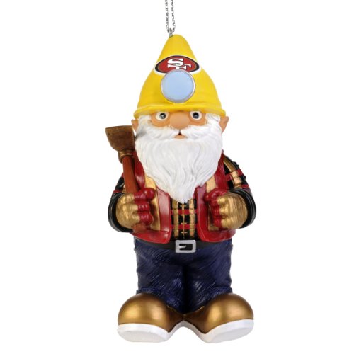 NFL San Francisco 49ers Thematic Gnome Ornament