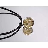 【ラスト1本】天然石*パワーストーン*ルチルクォーツ(針水晶)ネックレス 13ミリ