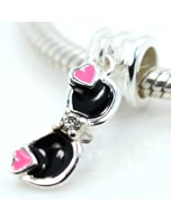Pro Jewelry .925 Sterling Silver " Beach Sunglass " Charm Bead Compatible with Pandora Chamilia Kay Troll Bracelet