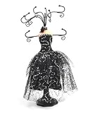 Black Mid-Night Evening Dress Jewelry Stand