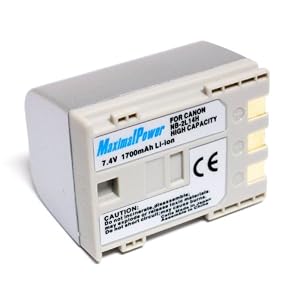 Maximal Power DB CAN NB-2L14 Replacement Battery for Canon Digital Camera/Camcorder