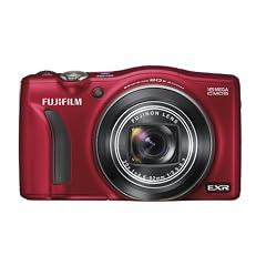 Fujifilm FinePix F750EXR Digitalkamera (16 Megapixel, 20-fach opt. Zoom, 7,6 cm (3 Zoll) Display, bildstabilisiert) rot