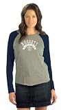 Denver Nuggets Women's Tri Blend Long Sleeve Raglan Top- by Alyssa Milano