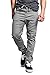 Victorious Men's Joggers Twill Pants JG804 - Dark Gray - Medium