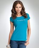 bebe Logo Basic Rhinestone Tee VENETIAN TEAL (L) 41h91ZXic2L. SL160 bebe Logo Basic Rhinestone Tee VENETIAN TEAL (L)