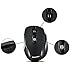 EagleTec MR5M2509 2.4GHz Wireless Optical Mouse, Switchable DPI 1000/1500/2000,5 Buttons, 2 Programming Keys with Nano USB Receiver (Black Color)