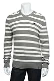 Buffalo by David Bitton (Warner) Umber Combo Stripes LS V-Neck Sweater