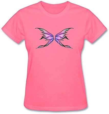 NikiJun Women's Pastel Colored Set Of Fairy Wings Short Sleeve T shirt XL