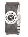 GUCCI Women's 112 Twirl Collection Black Rubber Bangle Watch #YA112518