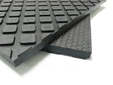 Rubber-Cal Maxx-Tuff Heavy Duty Rubber Floor Mat - Black in color - 12mm thick