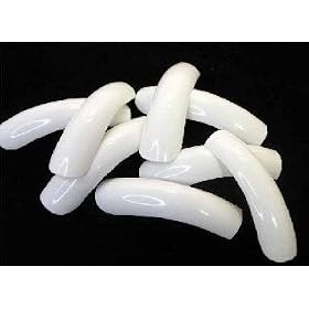 500 White Saloon Long Acrylic False Artificial Tips Nail Art