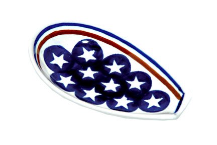 Polish Pottery Stars and Stripes Small Spoon Rest