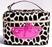 Ascot Train Case in faux Giraffe fur