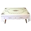 White Cotton Rectangular Table Covers Cloth & Napkins