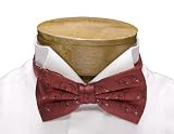 Arkansas Bow Tie - University of Arkansas Maroon Pre-Tied Bowtie with Razorback Logo