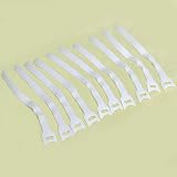 10pcs Velcro Hook & Loop Cable Cord Ties White--Great to Clean Up Those Messy Cables on Your Computer, Stereo and Entertainment Centers