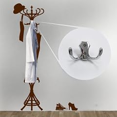 Wandtattoo - Kleiderst�nder - 45 x 155 cm - Braun