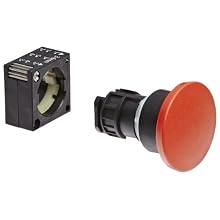Siemens 3SB30 00-1CA21 Push-Pull Button, 40mm Head, Maintained Operation, Pull To Unlatch, Red