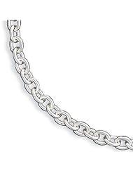 6mm, Sterling Silver, Fancy Link Necklace, 18 inch