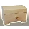 LITTLE NATURAL WOOD / WOODEN BOX HINGED - LOCKABLE PSK10