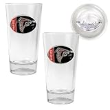NFL Atlanta Falcons Pint Ale Glass with Baseball Bottom (Set of 2)