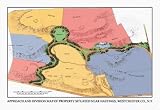Approach and Division Map of Property Situated Near Hastings N.Y. 24x36 Giclee