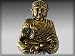 Silver Star "Buddha" Brass Belt Buckle