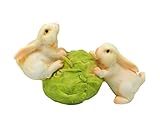 ガーデンオブジェ・置物 （Rabbit・キャベツ） EDC-0190