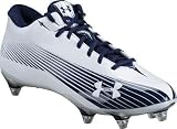 Under Armour Nitro II Wht/Navy Mid Detach Football Cleat