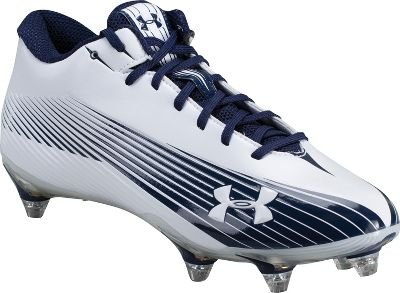 Under Armour Nitro II Wht/Navy Mid Detach Football Cleat